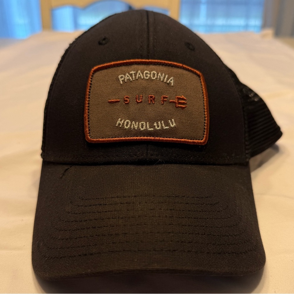 Limited Edition Patagonia Trucker Hat in Black from Honolulu, Hawaii location